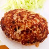 えのき入りでハンバーグ